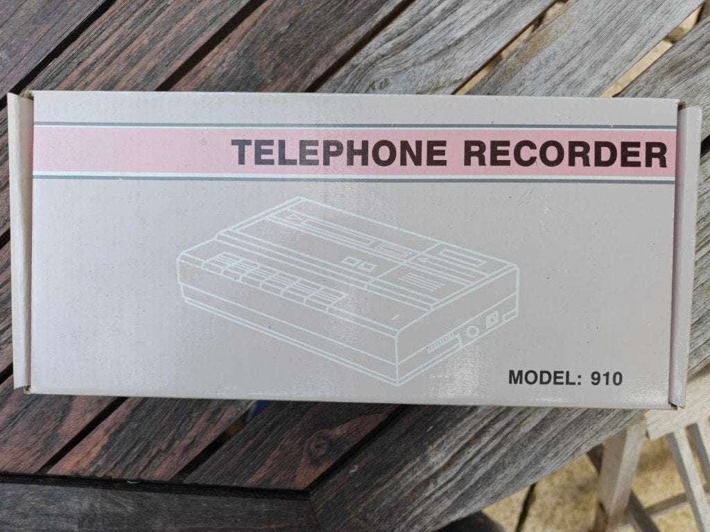 Telefoonrecorder Model 910 - Nieuw in doos, Ophalen of Verzenden, Nieuw, Met bandjes, Meeluisterfunctie