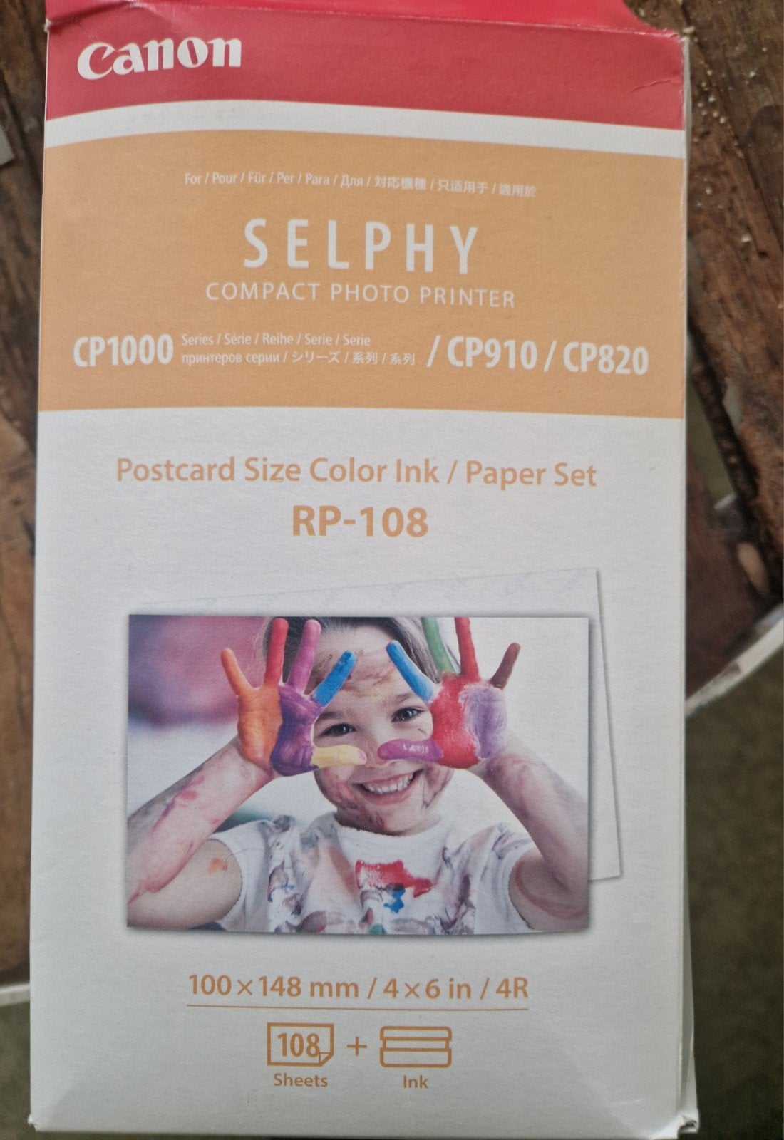 Canon Selphy RP-108 Postcard Size Color Ink/Paper Set, Fotoprinter, Canon, Ophalen of Verzenden, Thermo-printer