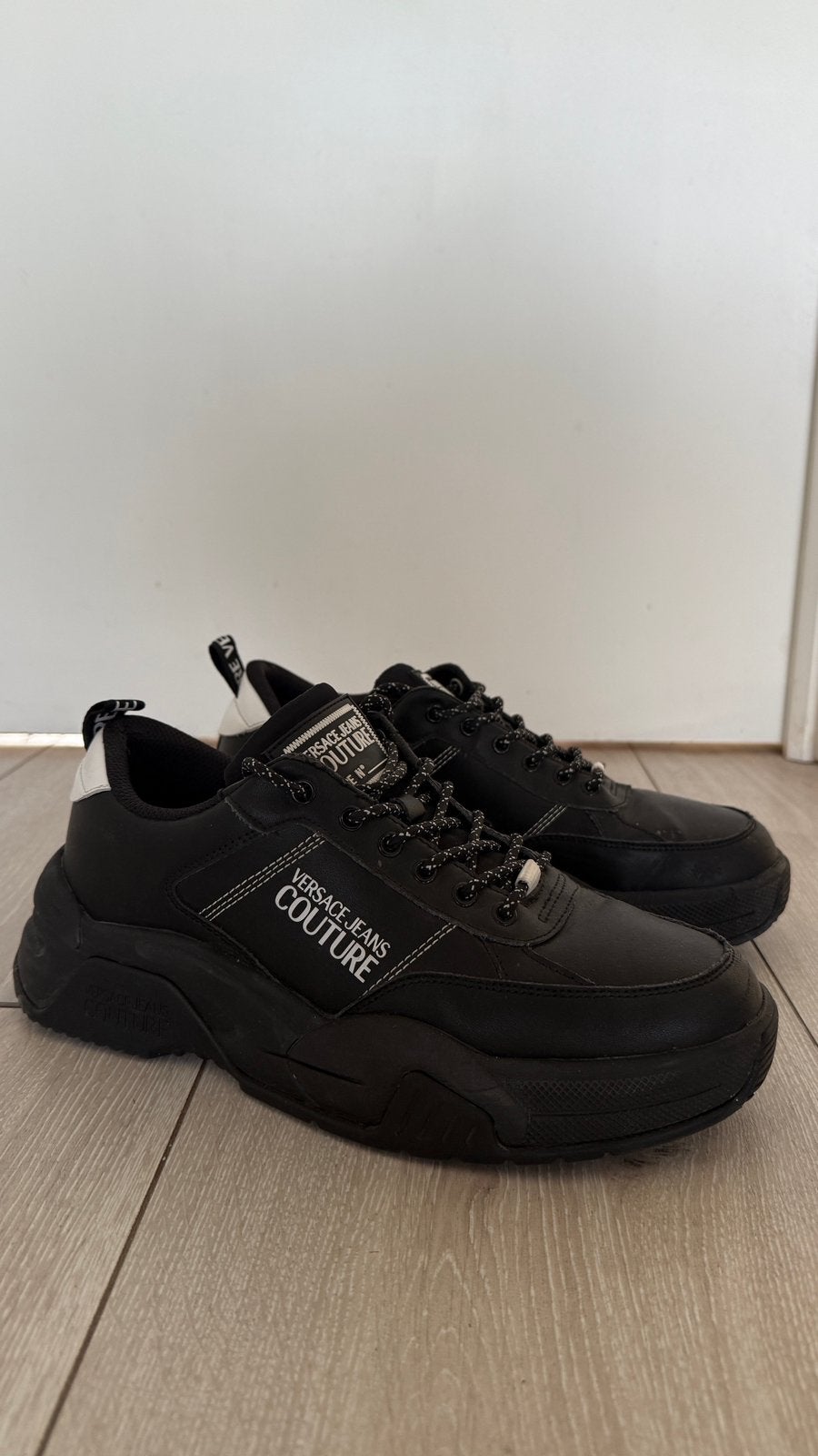Versace Jeans Couture Sneakers Zwart, Kleding | Heren, Schoenen, Zwart, Ophalen of Verzenden, Sneakers of Gympen, Zo goed als nieuw