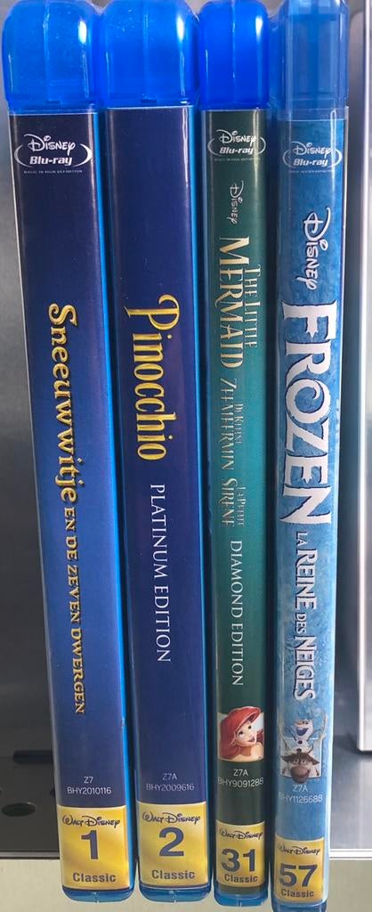 [BLU-RAY] Set disney rugnummer films nl, Cd's en Dvd's, Ophalen of Verzenden, Zo goed als nieuw, Tekenfilms en Animatie