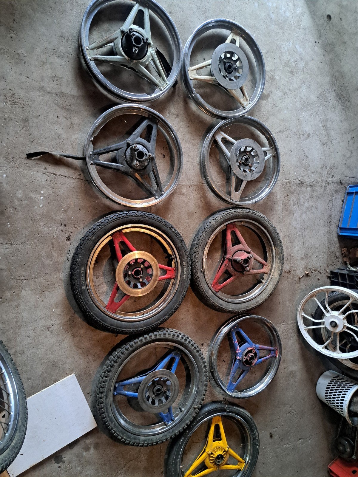Honda mt mtx mbx nsr mb wiel velg band brommer 50 80 Blok cc, Ophalen of Verzenden, Gebruikt, Overige typen, Honda