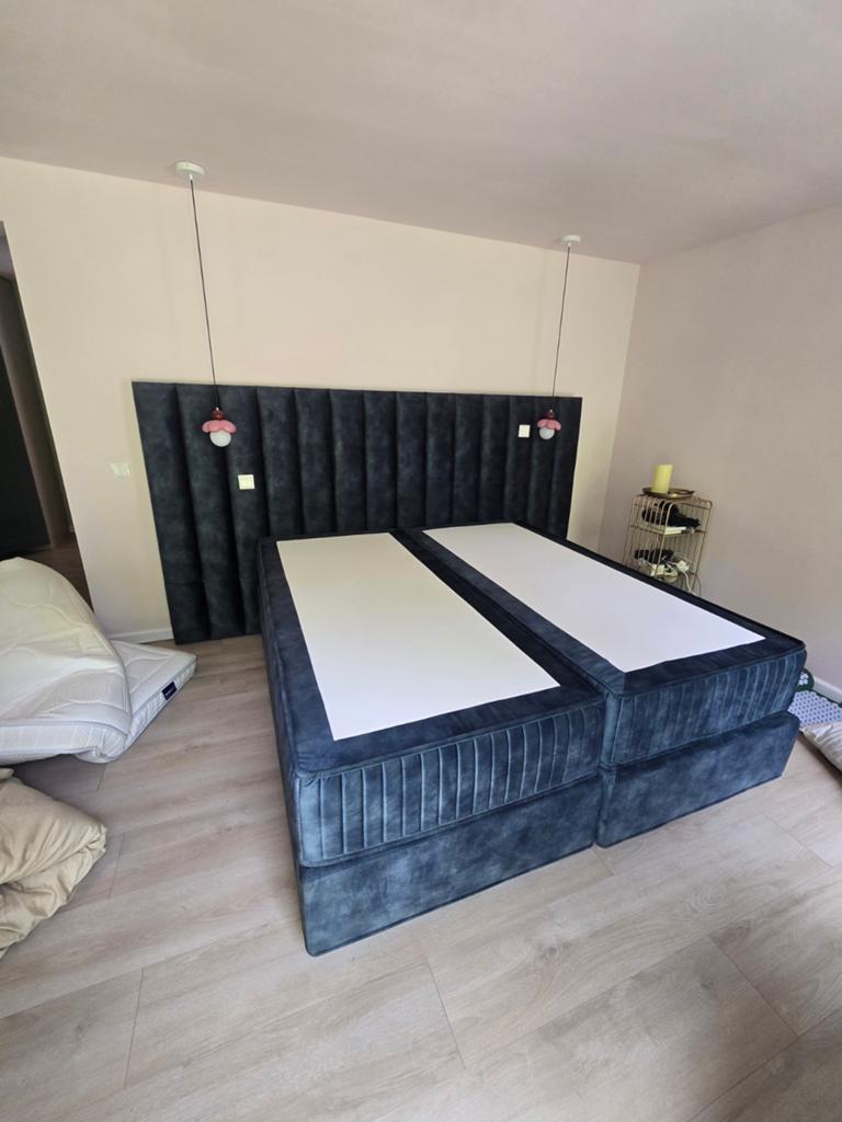 Swiss Sense Royal Metropolis bed 180x200, Luxury Petrol, Ophalen, Blauw, Tweepersoons, Zo goed als nieuw