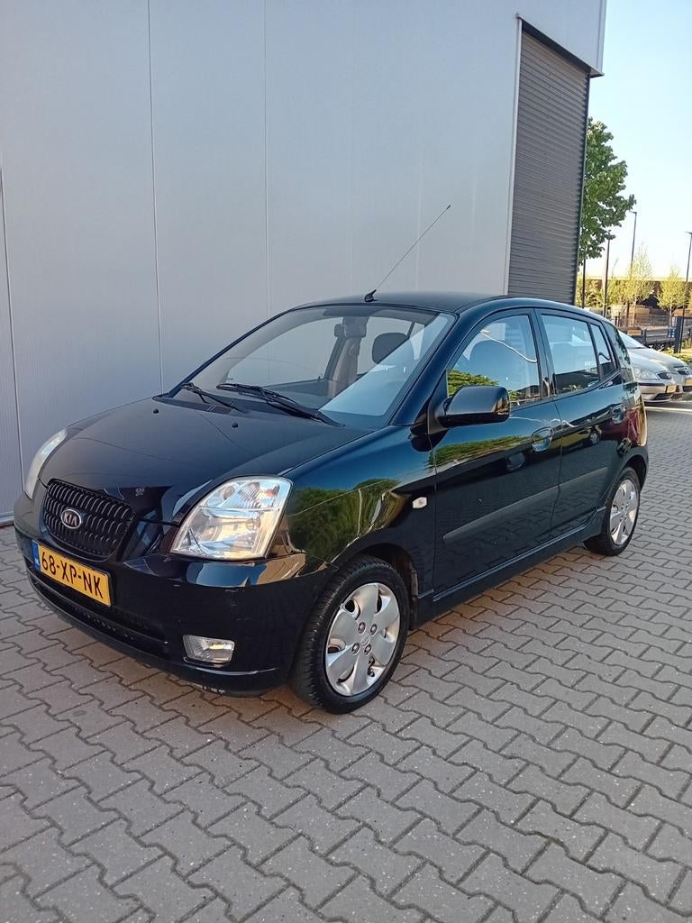 NW APK Kia Picanto 1.0 2007 Zwart HOGE INSTAP 196299KM, Auto's, Voorwielaandrijving, 4 cilinders, 61 pk, Zwart
