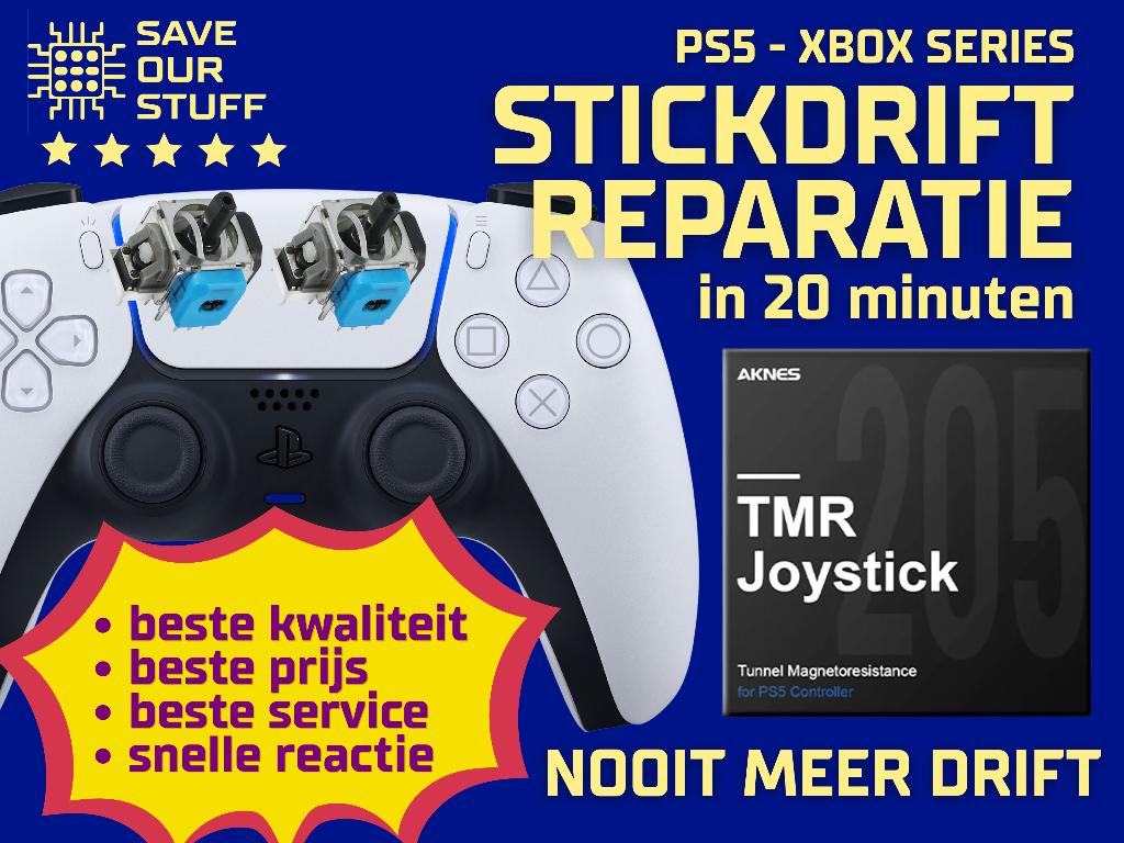 Reparatie Stickdrift PS4/PS5/XBox Controllers TMR Gulikit, No cure no pay, Spelcomputers