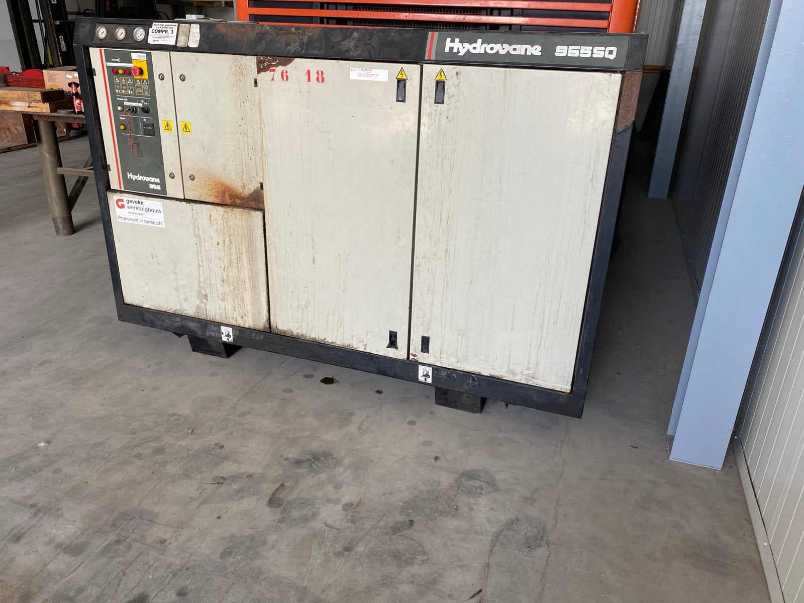 Hydrovane 955SQ Compressor, Ophalen