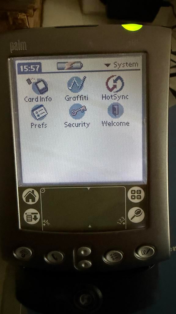 Palm M505 met craddle en lader, Telecommunicatie, Pda's, Gebruikt, Palm, Ophalen