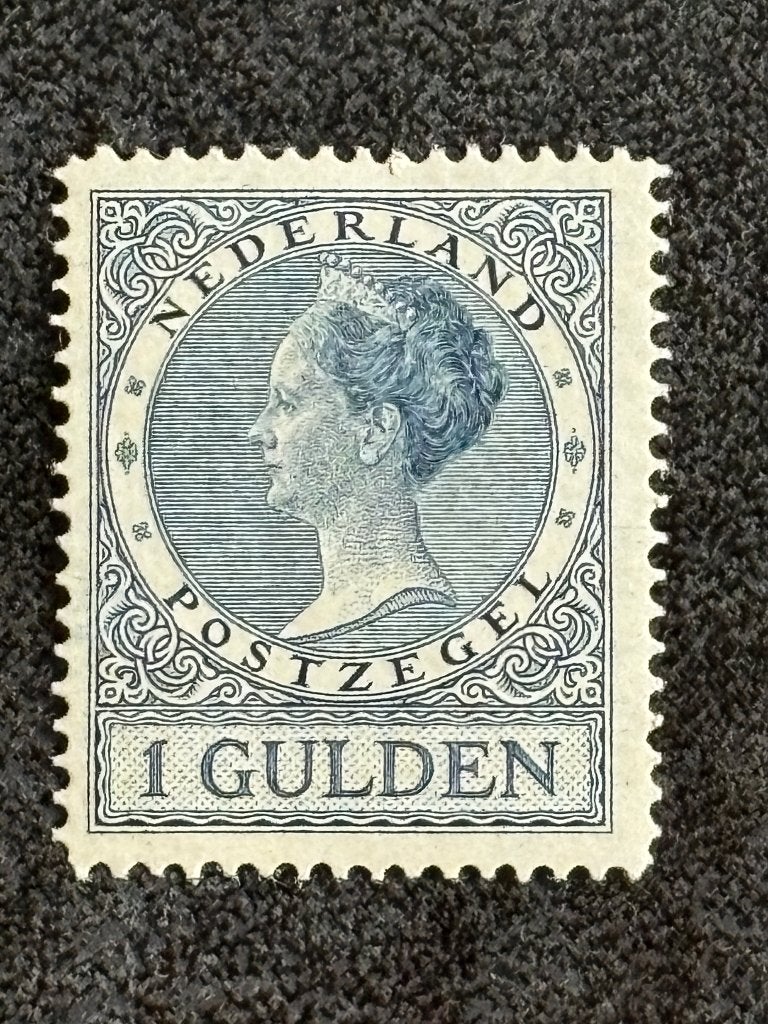 1930 NVPH 163B Wilhelmina Veth zonder WM 1 GLD Ongebruikt (m2455488526 ...