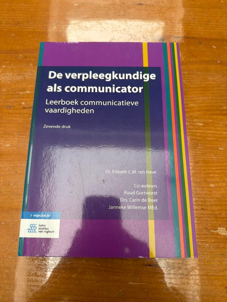 De verpleegkundige als communicator - Leerboek, Ophalen of Verzenden, Gamma, Gelezen, HBO