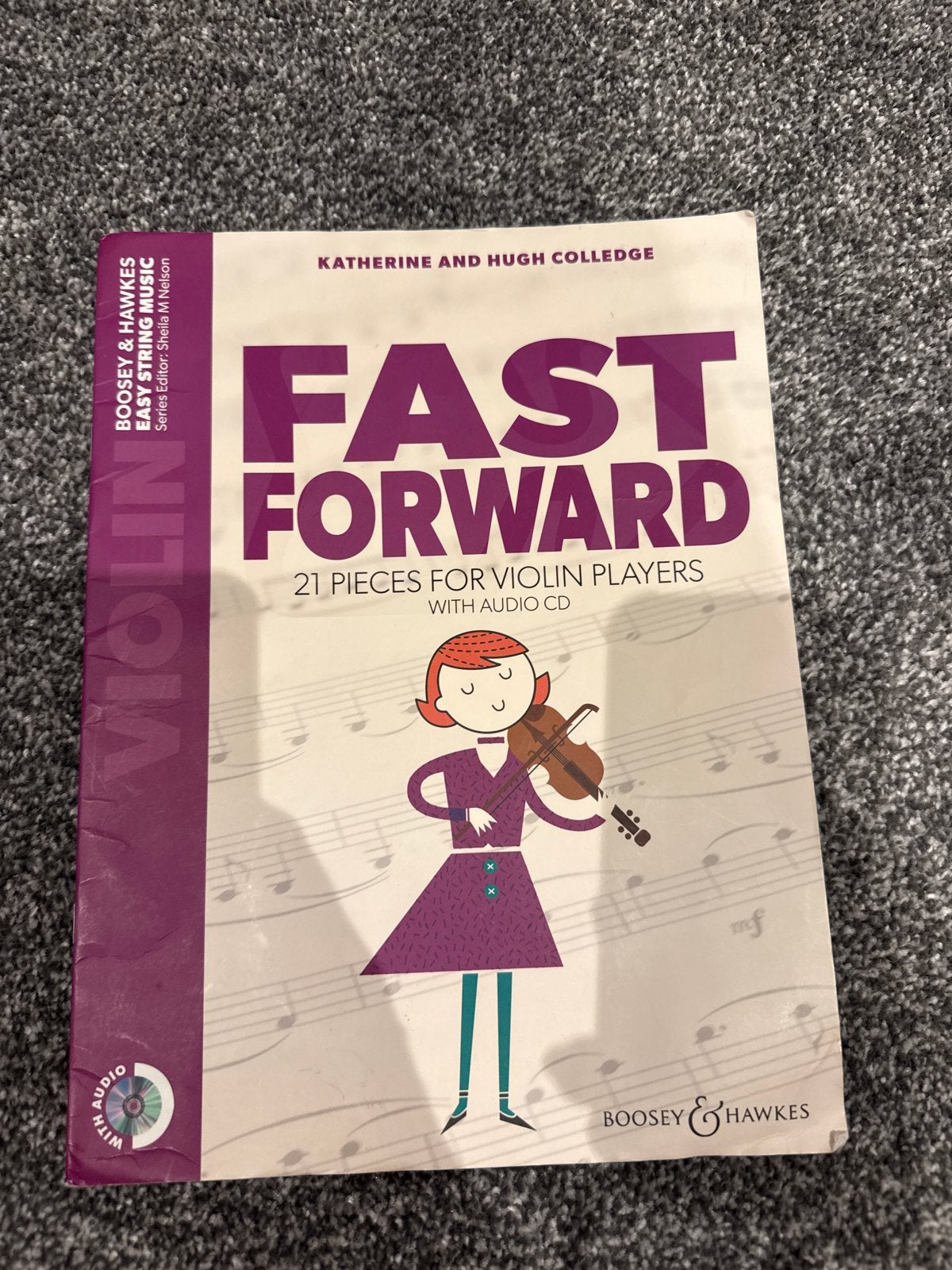 Fast Forward Viool Boek met Audio CD - 21 Stukken, Muziek en Instrumenten, Klassiek, Les of Cursus, Ophalen of Verzenden, Zo goed als nieuw