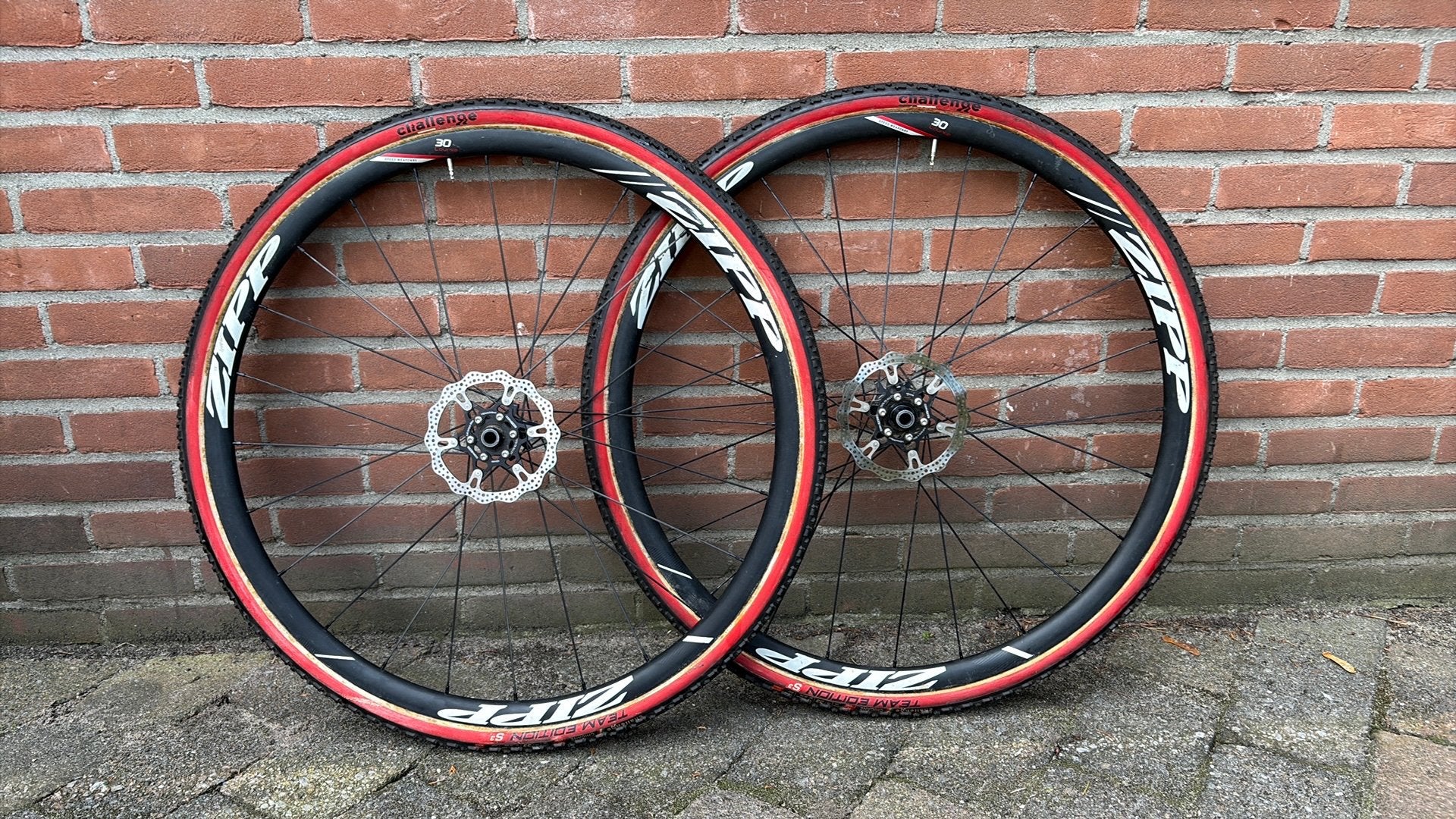 Zipp 30 wielset met Challenge tubes, Fietsen en Brommers, Ophalen of Verzenden, Zo goed als nieuw, Aluminium