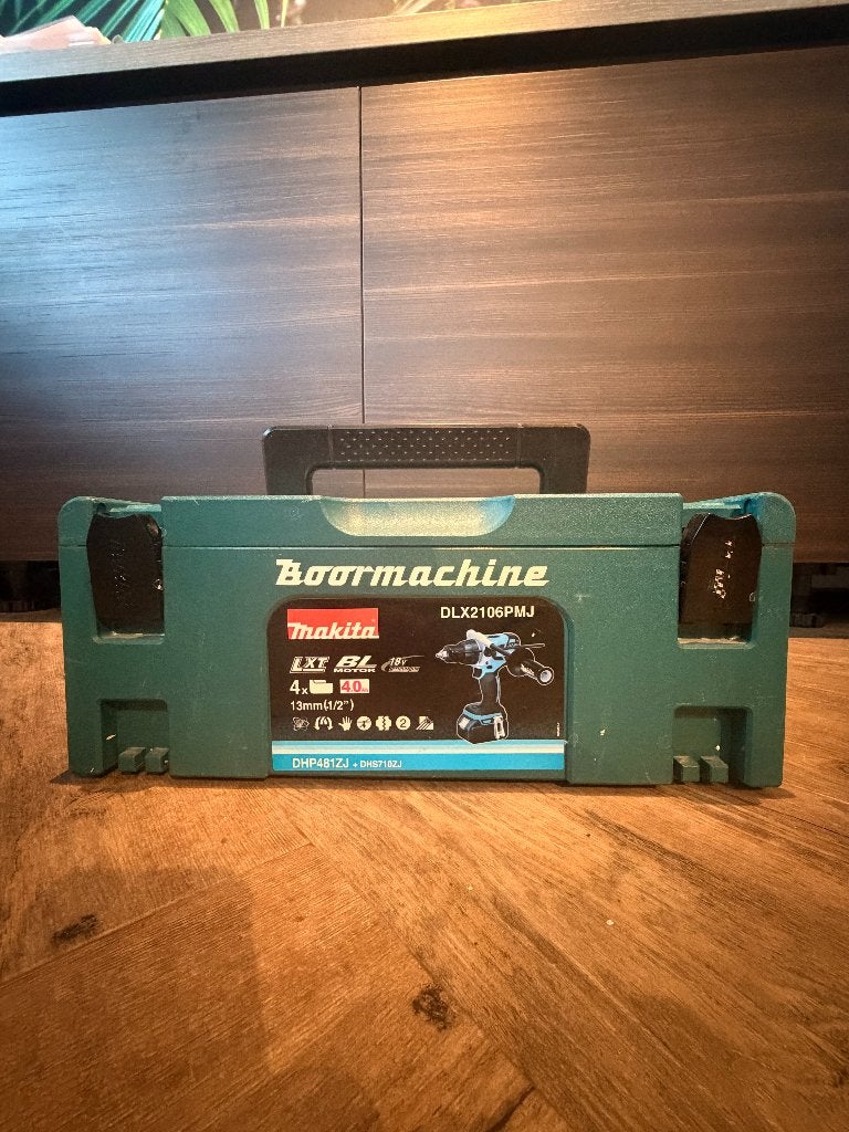 Makita DHP481ZJ Accu Klopboormachine in Mbox, Ophalen, 600 watt of meer, Variabele snelheid, Zo goed als nieuw