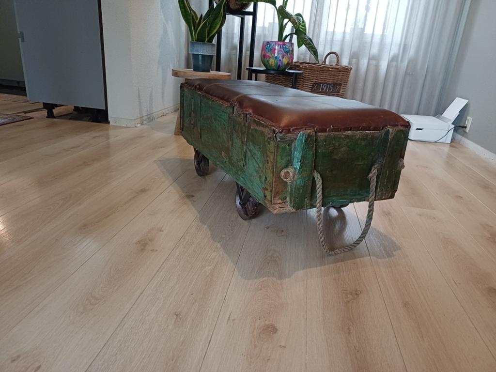 Vintage bankje, Ophalen, Rechthoekig, Minder dan 50 cm