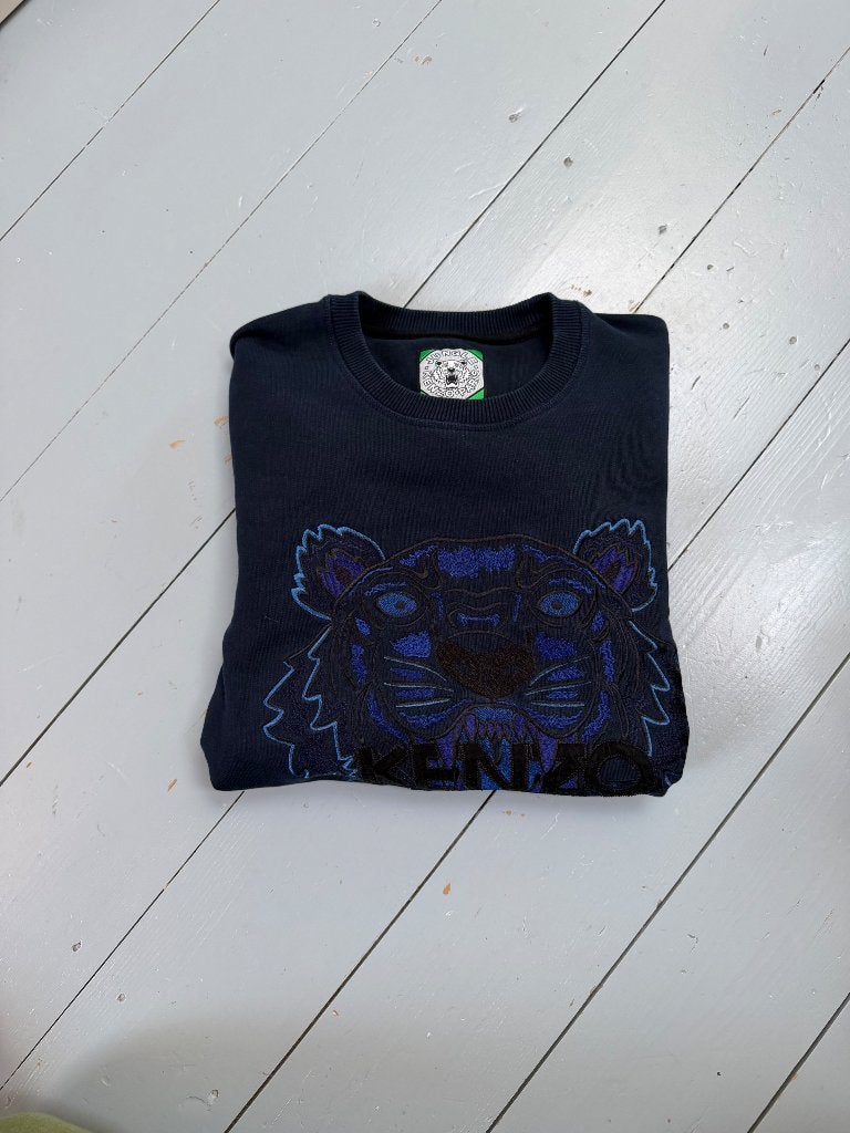 Donkerblauwe Kenzo trui maat M, Ophalen of Verzenden, Gedragen, Kenzo, Maat 48/50 (M)