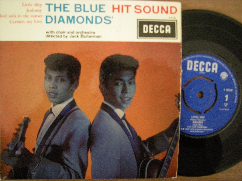 The Blue Diamonds (Hitsound) ep., Cd's en Dvd's, Gebruikt, 7 inch, Ophalen of Verzenden, Pop