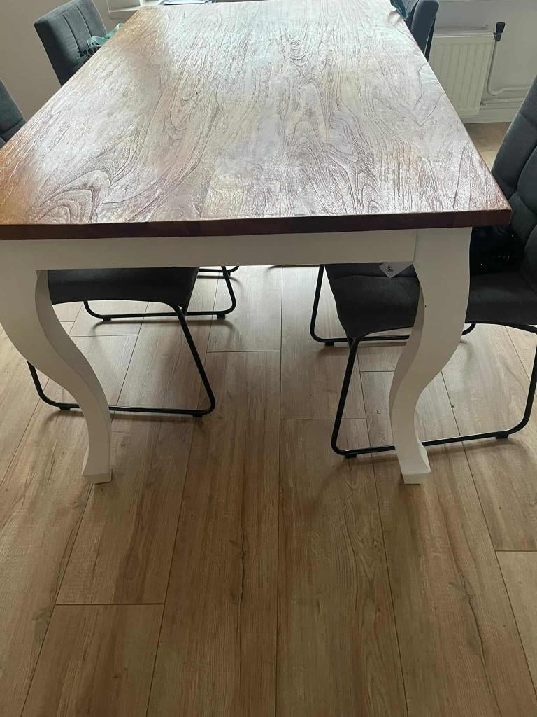 Eettafel, Ophalen, Gebruikt, Teakhout, Queen ann