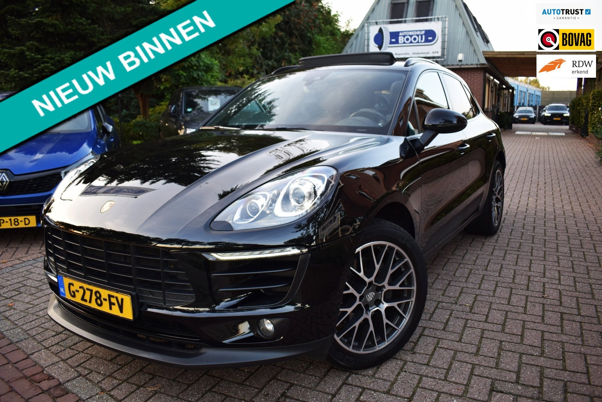 Porsche Macan 2.0 AUTOMAAT/252PK/PANO DAK/LEDER/LUCHTVERING/, Auto's, Automaat, Gebruikt, 4 cilinders, Zwart