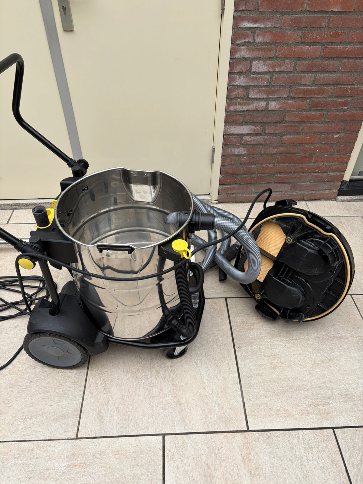 Droog/ nat stofzuiger karcher 75 ltr., Ophalen, Gebruikt, Kärcher, Industriële stofzuiger