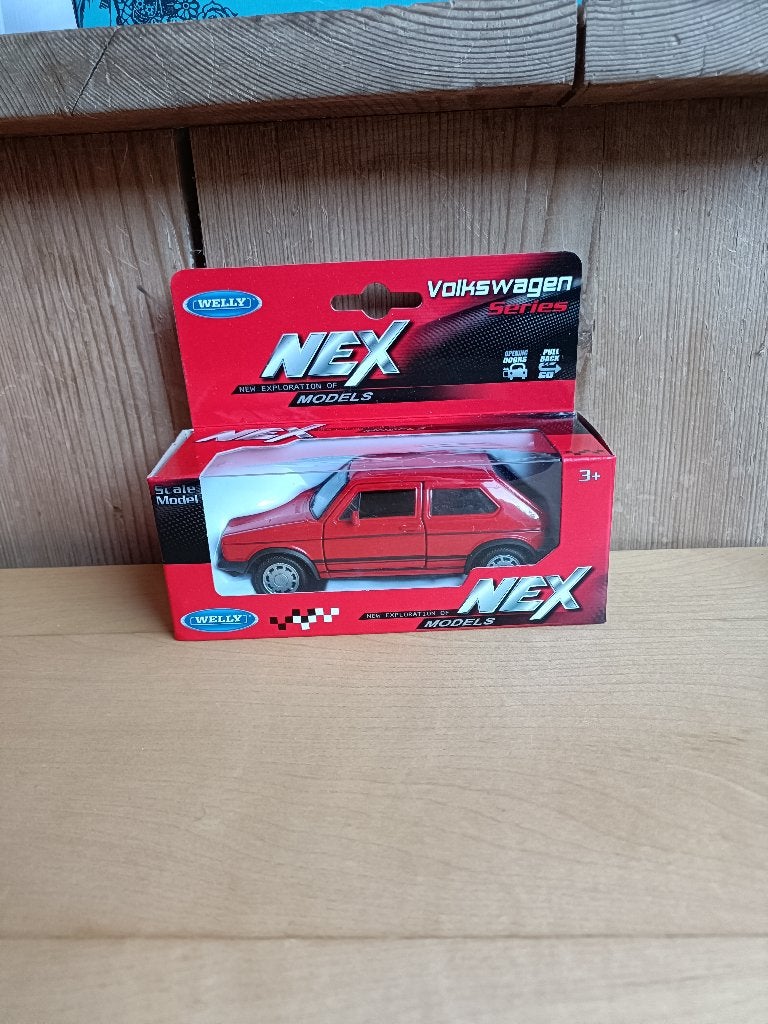 Welly VW Golf I  GTI   Rood, Ophalen of Verzenden, Nieuw, Auto, Overige merken