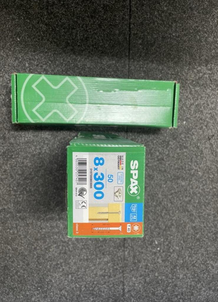 Spax spaanplaat schroef 8x300mm RVS A2 T40 – 50 stuks, Info@spax.com, Nieuw, Ophalen of Verzenden, Kölner Straße 71 - 77