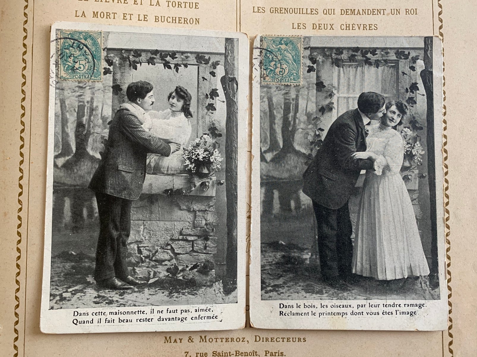 1906 Romantiek - In het raam (S), Ophalen of Verzenden, Voor 1920, Gelopen, Overige thema's