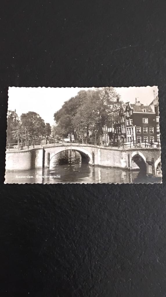 Oude ansichtkaart Amsterdam: Reguliersgracht, 1953, Ophalen of Verzenden, 1940 tot 1960, Gelopen, Noord-Holland