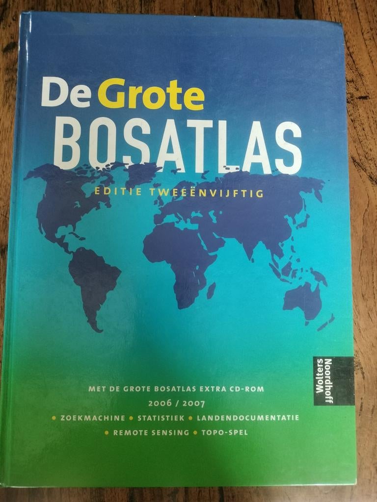 De Grote Bosatlas Editie 52 (2006/2007) + CD-ROM, Bosatlas, 2000 tot heden, Ophalen of Verzenden, Zo goed als nieuw