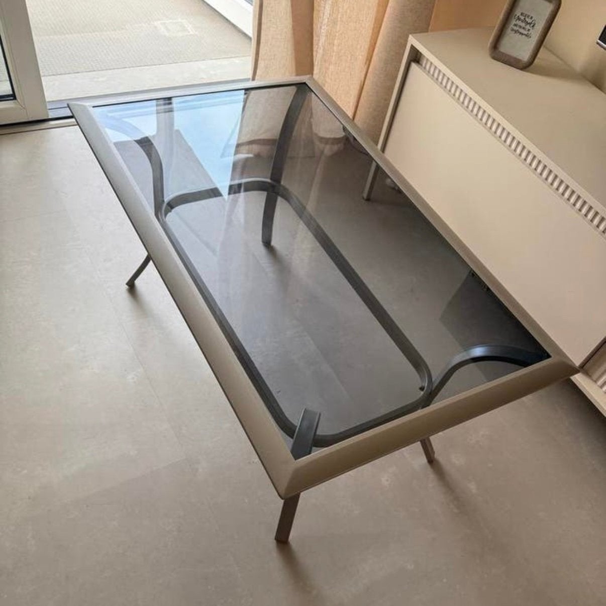 Nieuwe salontafel voor buiten, Tuin en Terras, Ophalen, Zo goed als nieuw, Rechthoekig, Wicker