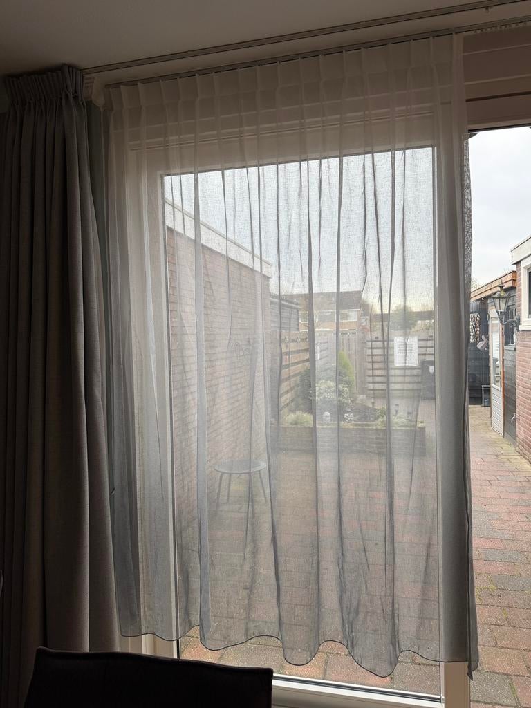 Nieuwe vitrage, 100 tot 150 cm, 200 cm of meer, Ophalen of Verzenden, Zo goed als nieuw