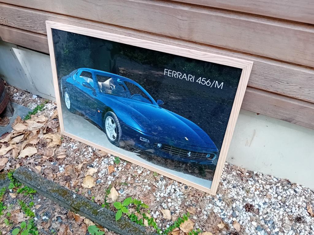 Ingelijste poster Ferrari 456/M, Ophalen, Met lijst, Rechthoekig Liggend, Zo goed als nieuw