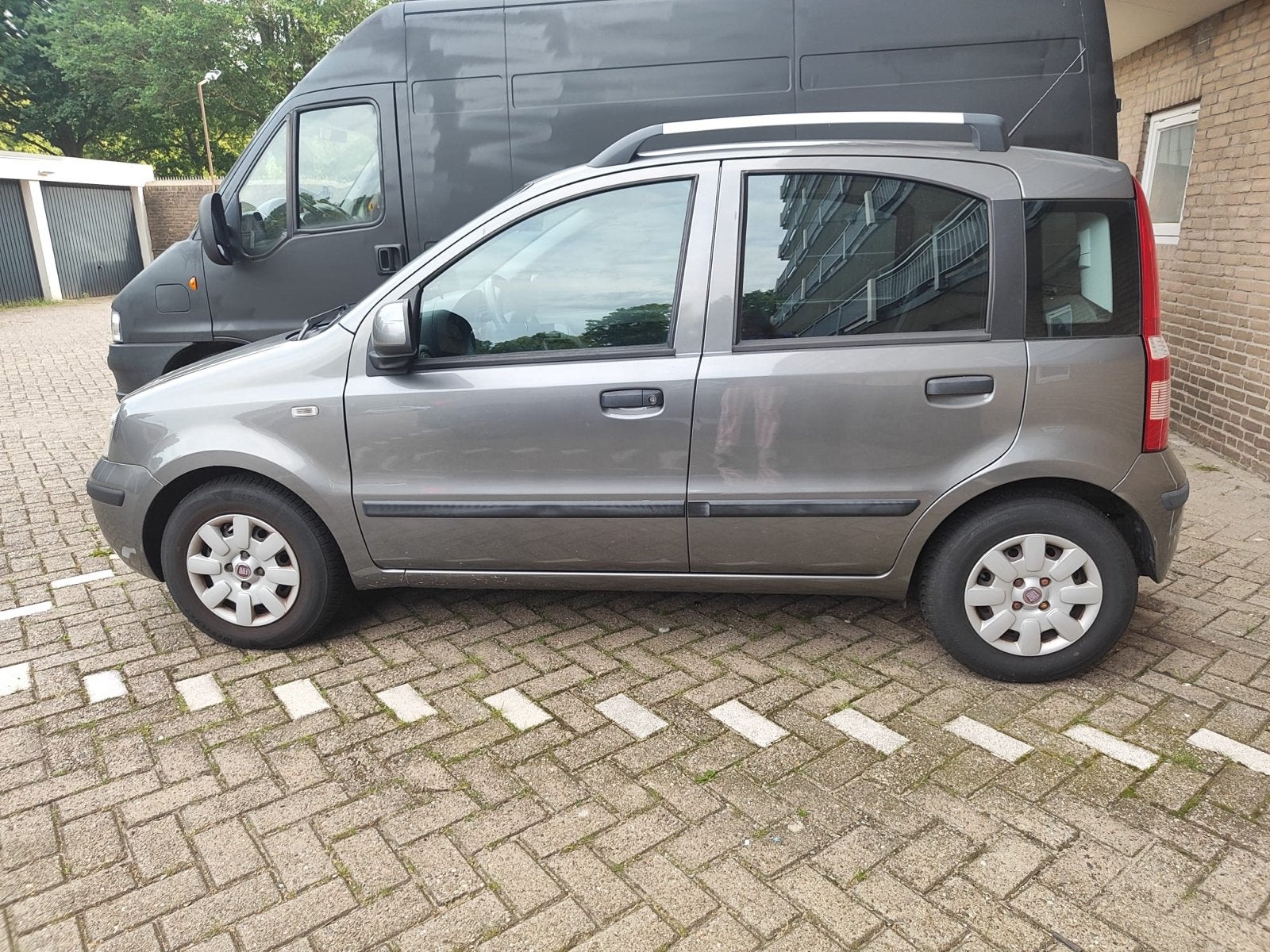 Fiat Panda 1.2 2011 Grijs, Auto's, Fiat, Stof, 1242 cc, 4 stoelen, Origineel Nederlands