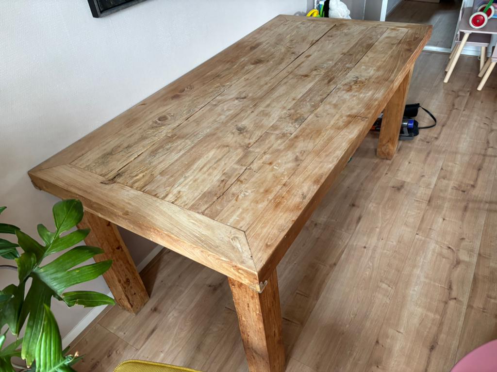 Eettafel, Huis en Inrichting, Tafels | Eettafels, Ophalen, Gebruikt, 50 tot 100 cm, 150 tot 200 cm