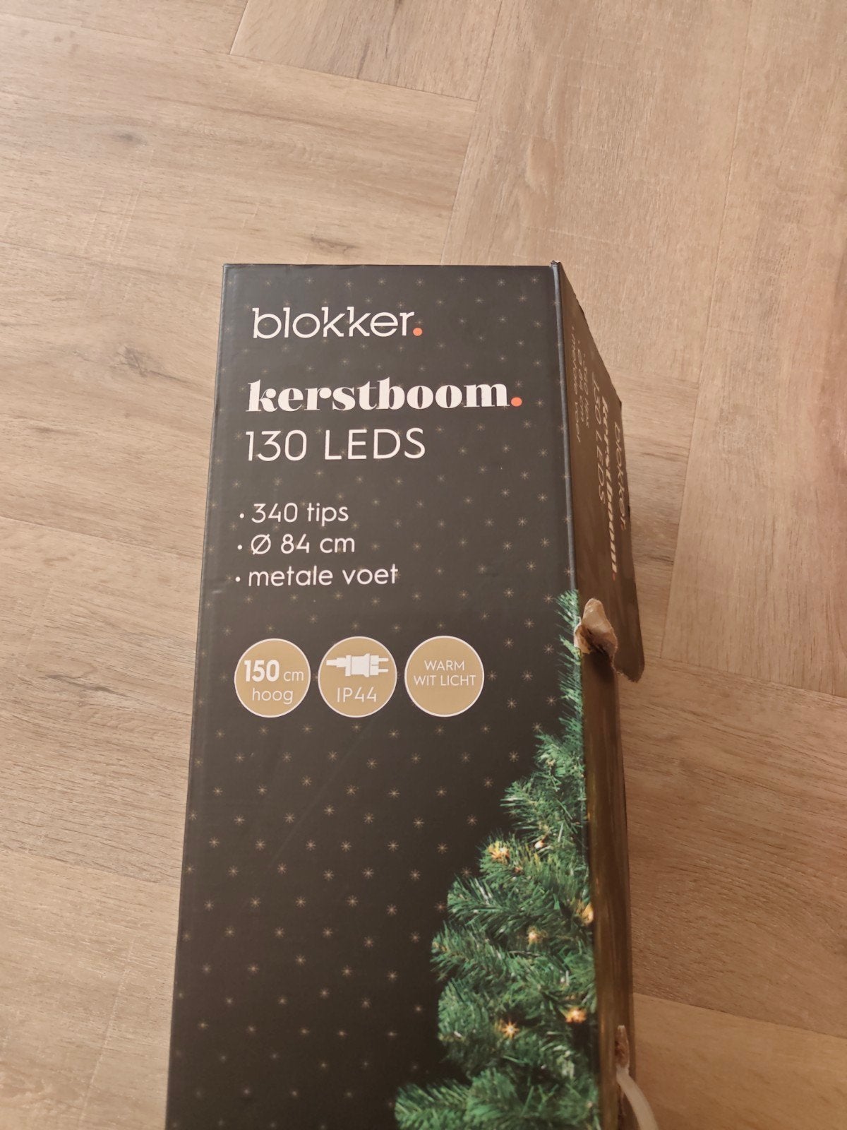 kerstboom 150cm met lampjes, Ophalen, Zo goed als nieuw