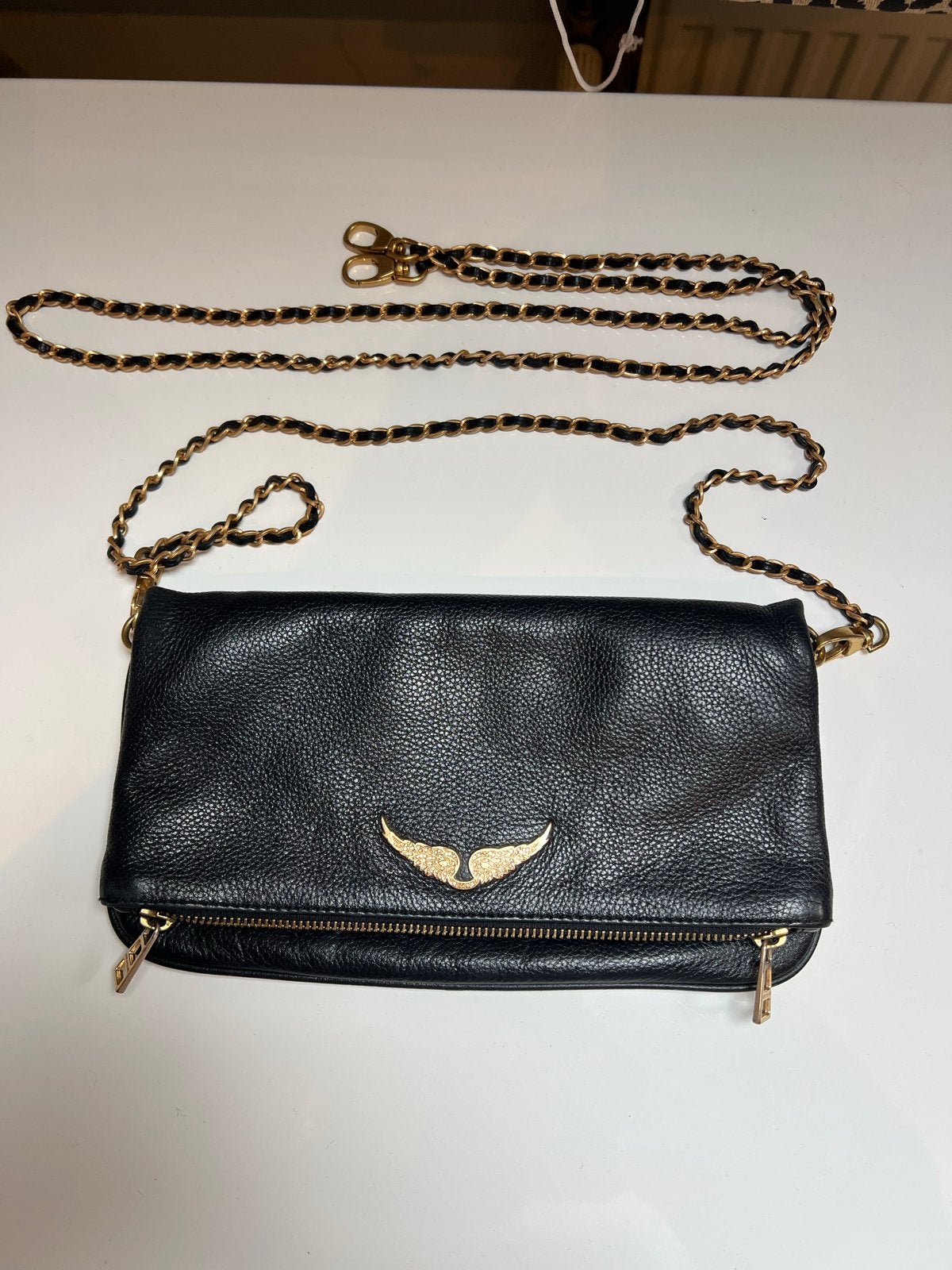 Zadig & Voltaire Leren Tas, Ophalen of Verzenden, Zwart, Schoudertasje