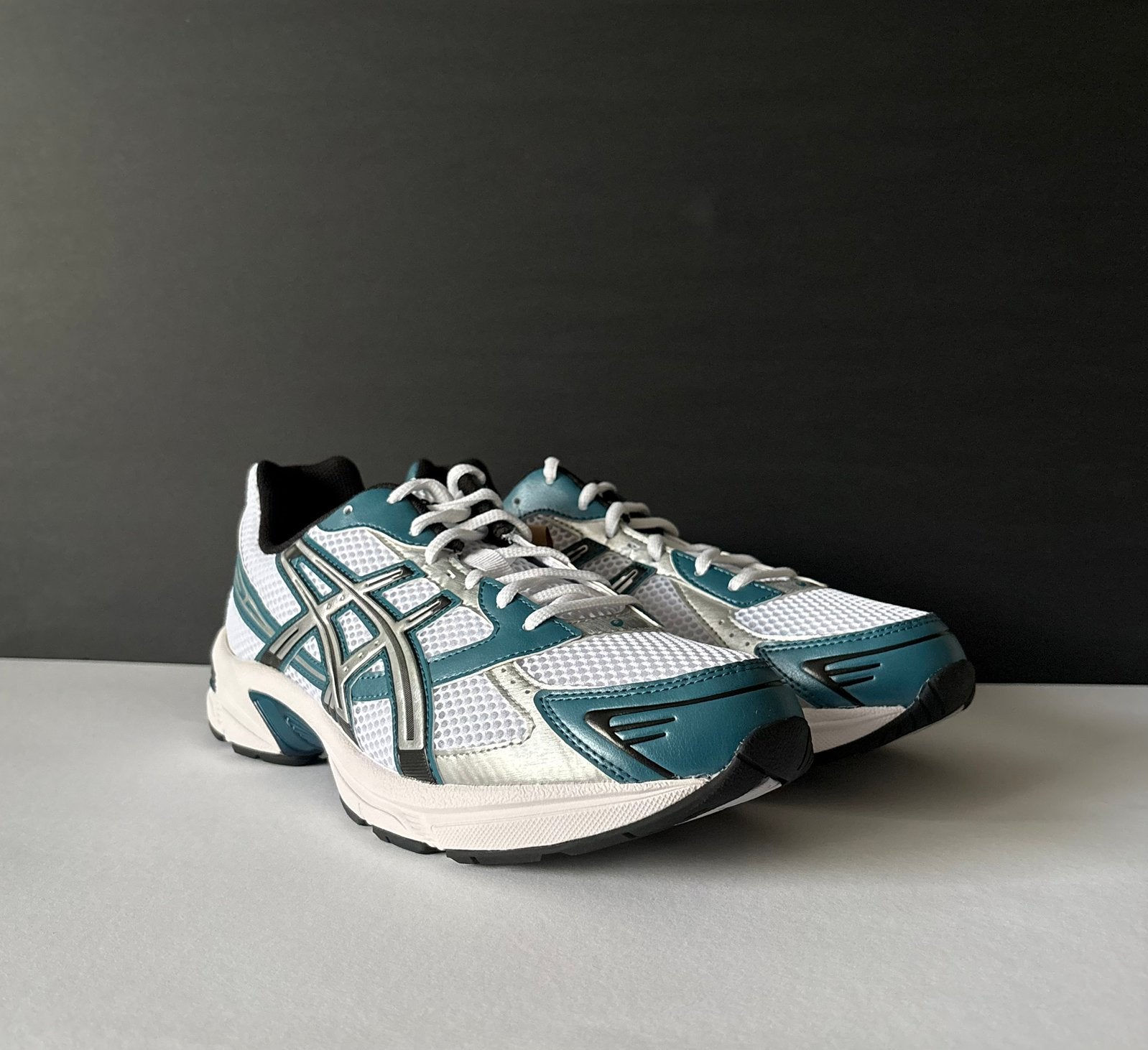 Asics Gel-1130 White/Restful Teal Maat 46, Verzenden, Wit, Nieuw, Sneakers of Gympen