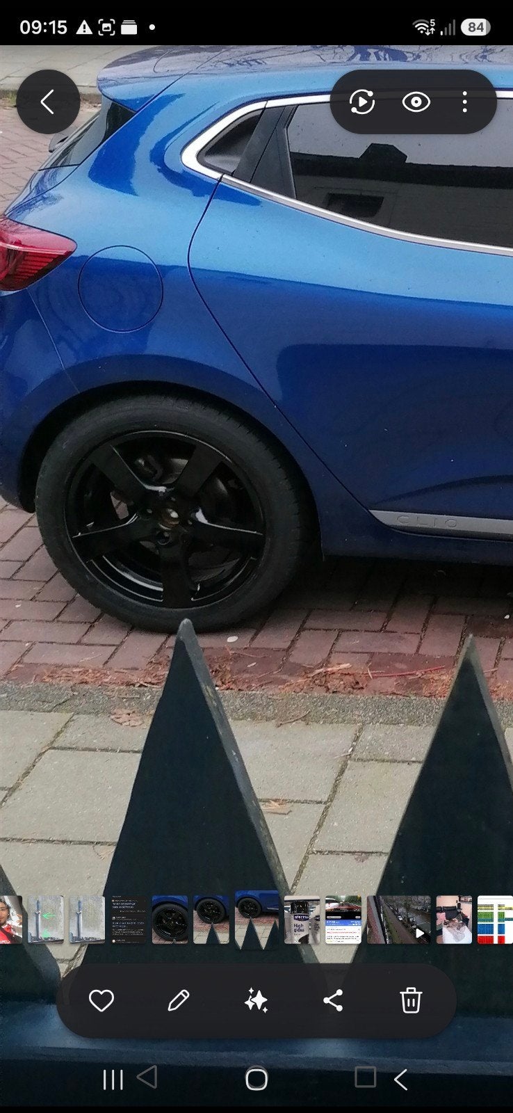 Renault Sport 17 inch velg met NK Snow winterband, Auto-onderdelen, Banden en Velgen, Gebruikt, Banden en Velgen, 17 inch, Personenwagen