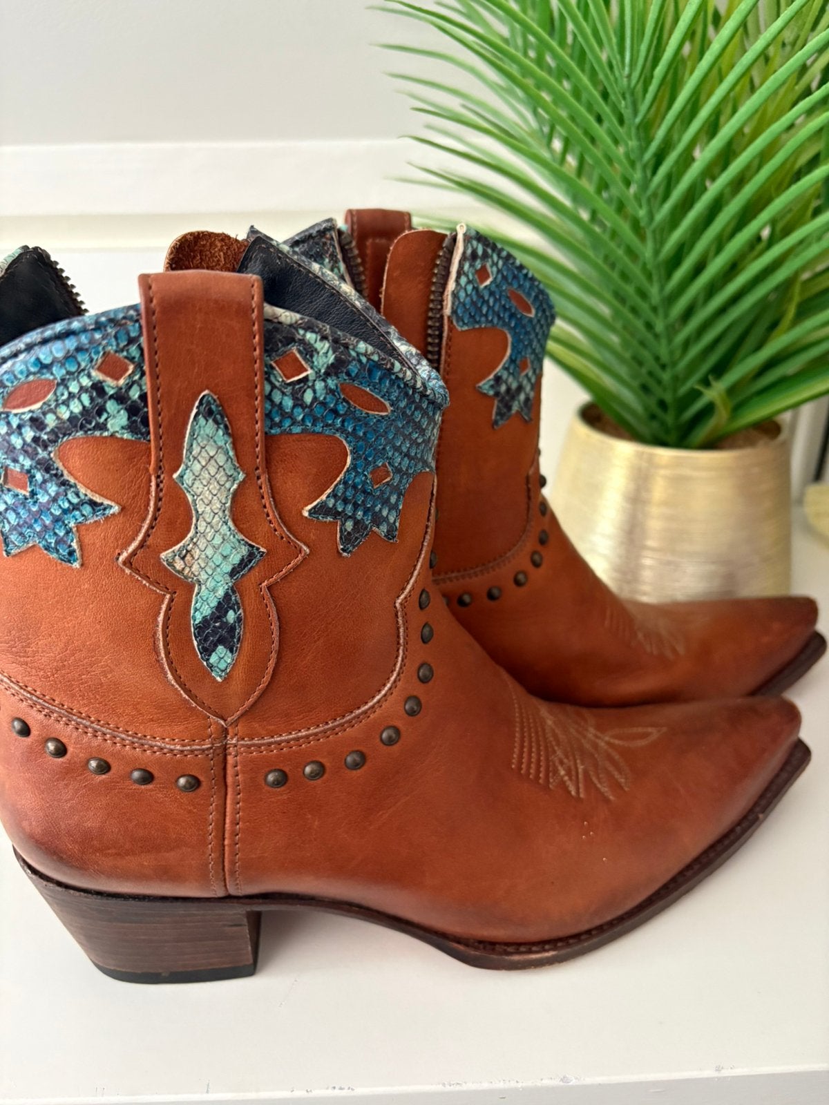 Sendra westernlaarsjes maat 39 nieuwstaat !, Ophalen, Zo goed als nieuw, Bruin, Hoge laarzen