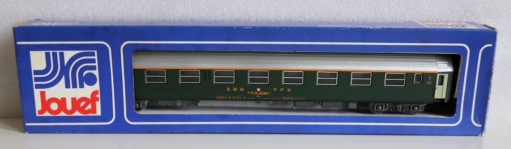 Jouef 5781 1e klas sneltrein rijtuig type Am SBB FFS Schweiz, Gebruikt, Gelijkstroom, Jouef, Wagon