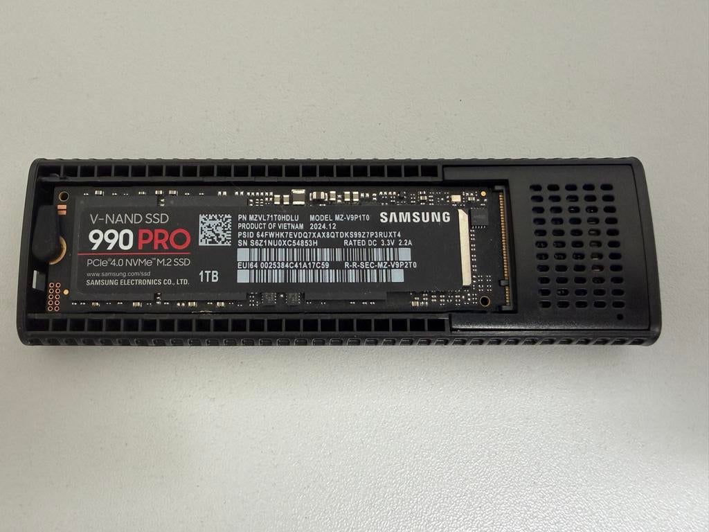 Samsung 990 PRO 1TB NVMe SSD met ISY Docking Station, Computers en Software, Harde schijven, Zo goed als nieuw, Server, Extern