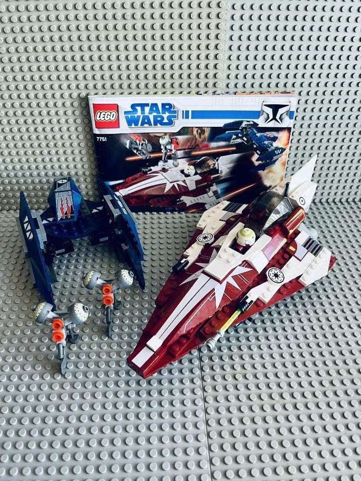 LEGO Star Wars 7751 Ashoka’s Starfighter & Vulture Droid, Compleet, Gebruikt, Star Wars, Lego