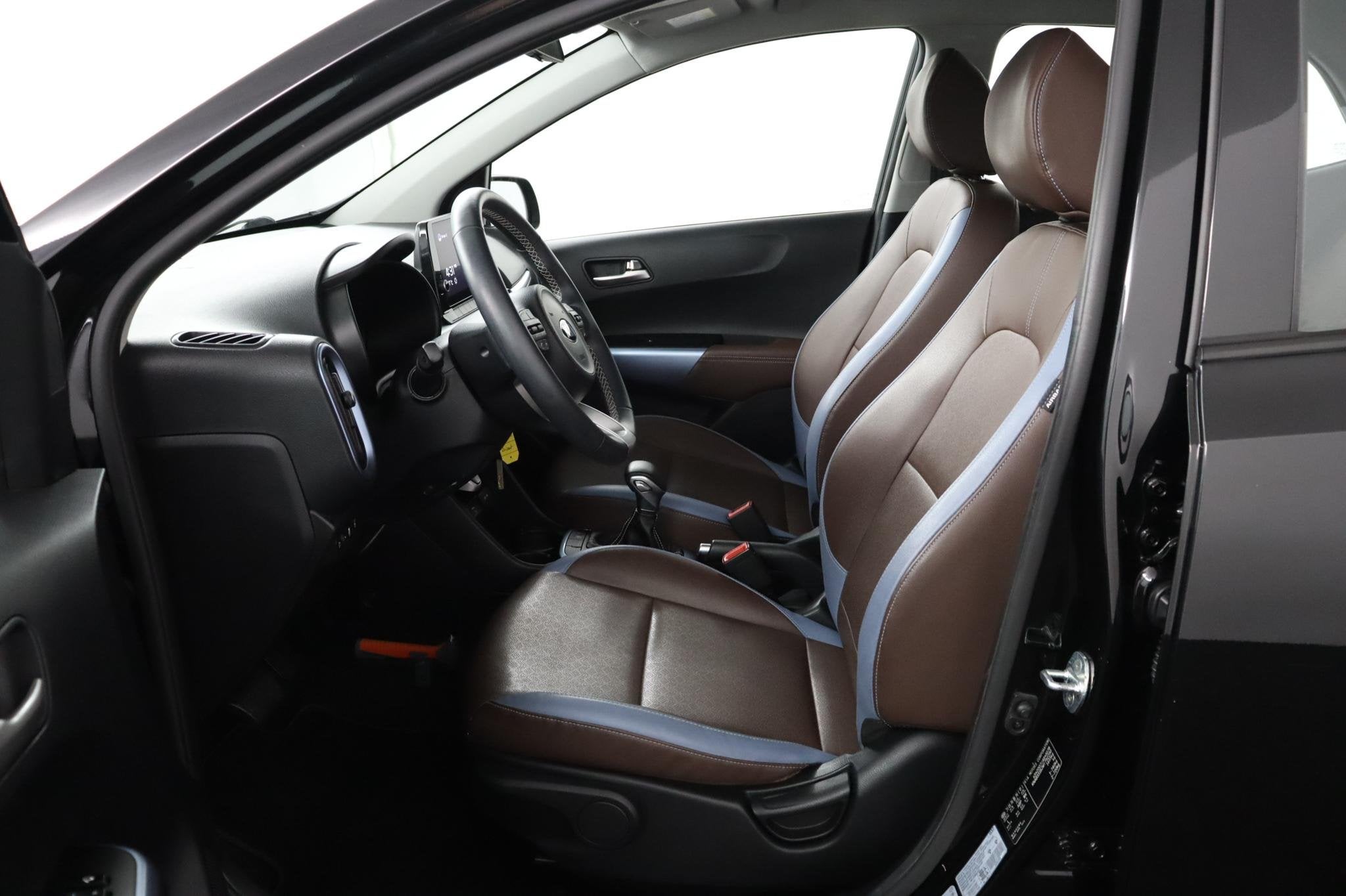 Kia Picanto 1.0 DPi DynamicPlusLine | Automaat | Design Lede, Stof, Gebruikt, Automatische klimaatregeling, Zwart