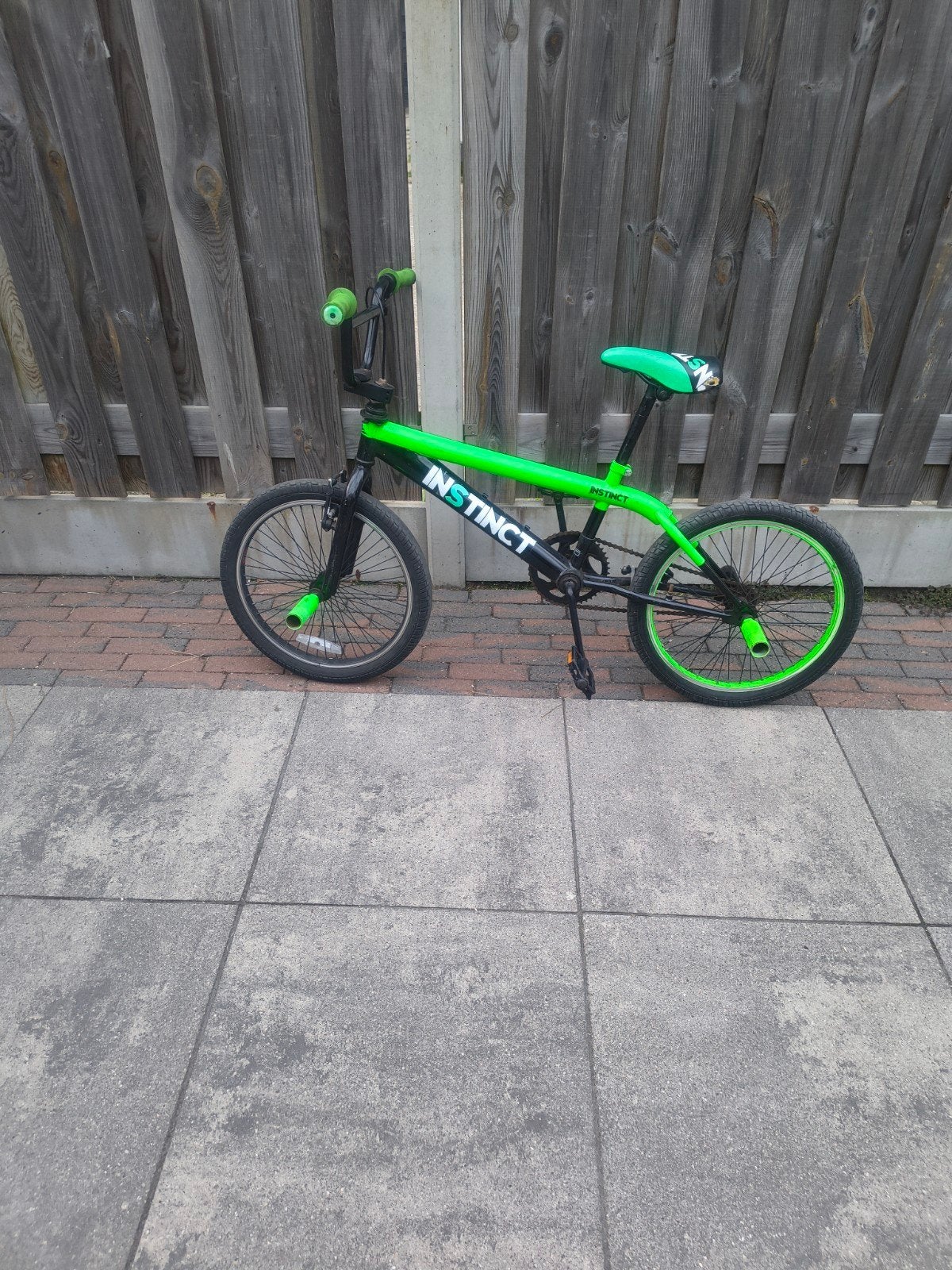 groene bmx, Fietsen en Brommers, Fietsen | Crossfietsen en BMX, Ophalen, Gebruikt, Staal