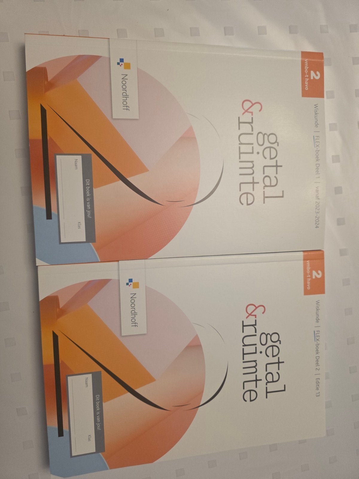 Wiskunde Getal & Ruimte FLEX-boek Deel 1 & 2 VMBO-T/HAVO, Boeken, VMBO, Wiskunde A, Noordhoff, Nieuw