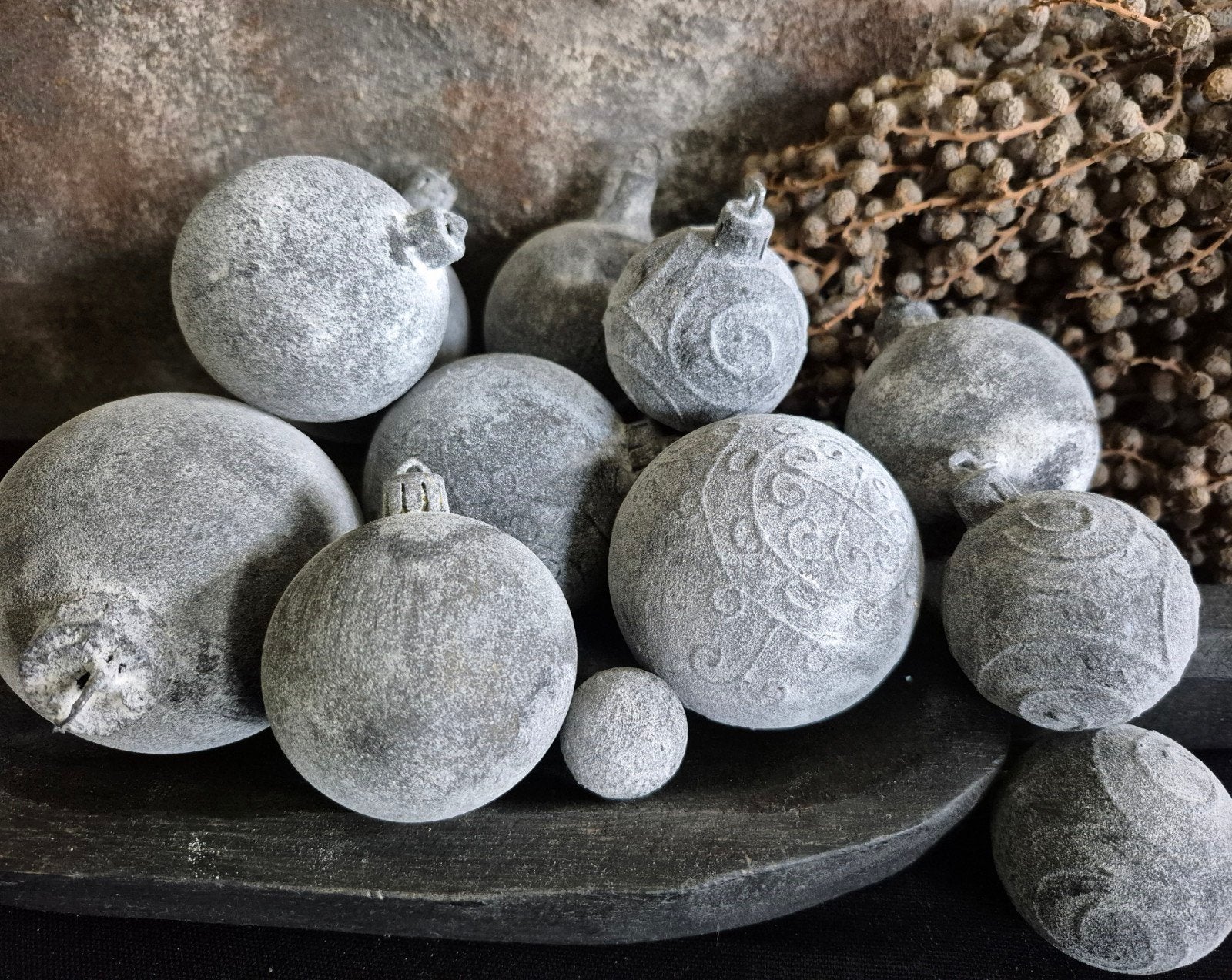 Kerstballen landelijke stijl, Ophalen of Verzenden, Nieuw
