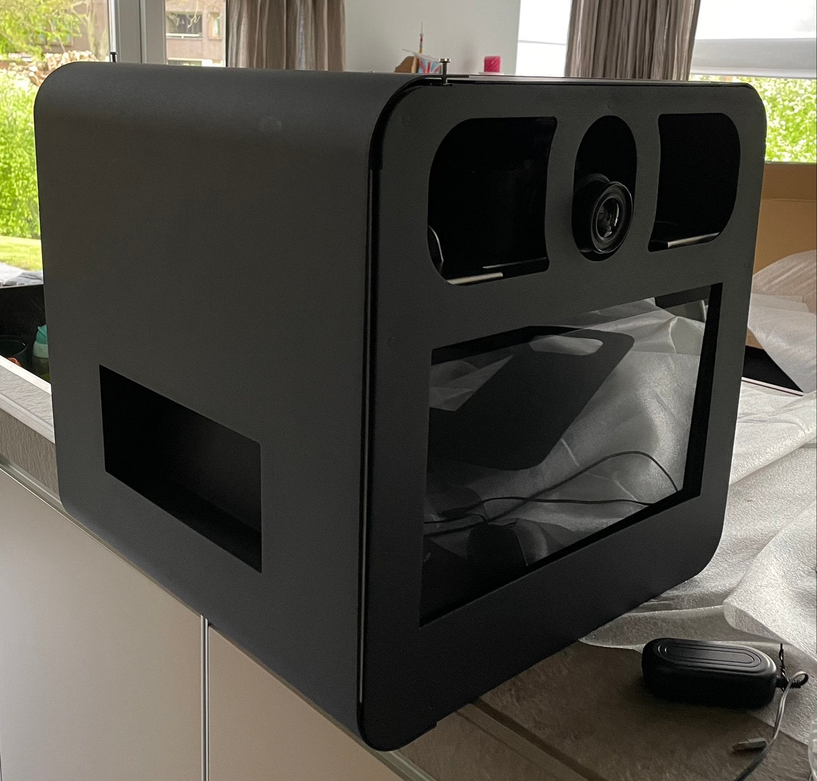 Photobooth behuizing aluminium, zwart gepoedercoat, Ophalen, Nieuw