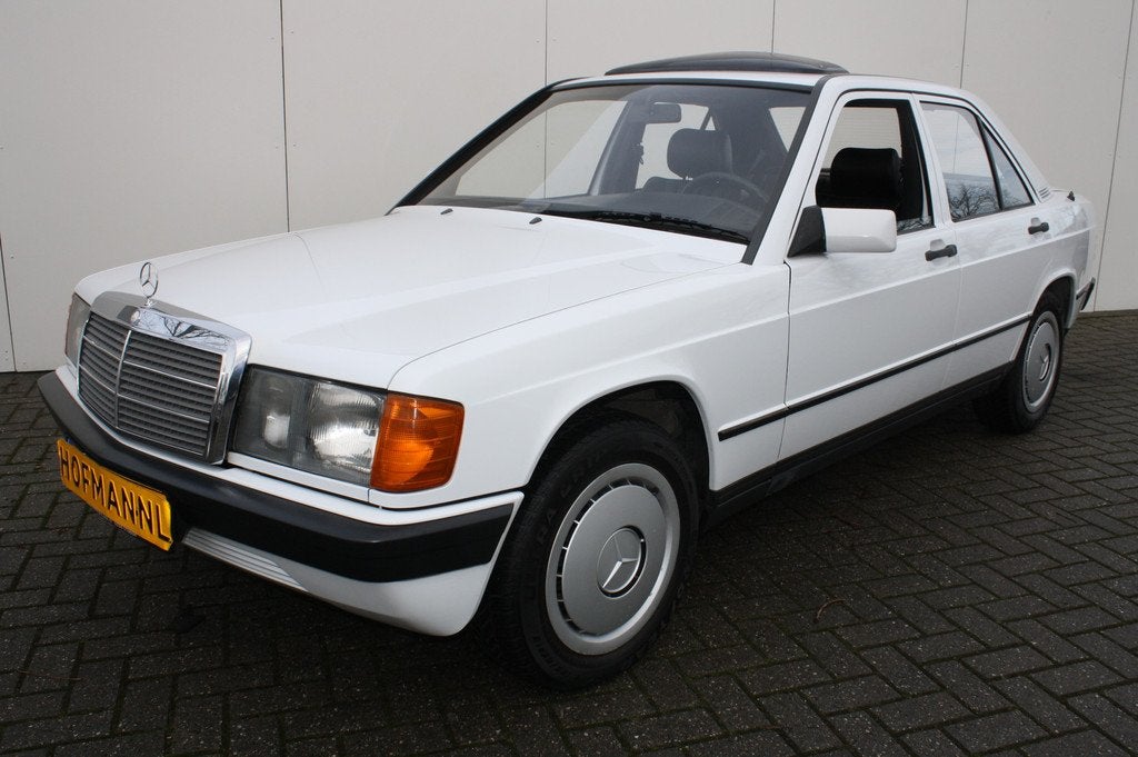 Mercedes-Benz 190D (bj 1986), Auto's, Achterwielaandrijving, Gebruikt, 4 cilinders, Wit