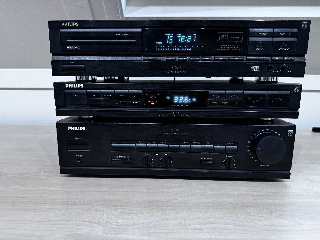 ✅ Philips Stereo Set 600-Serie Versterker, Tuner & CD-Speler, Overige merken, Refurbished, Tuner of Radio, Losse componenten