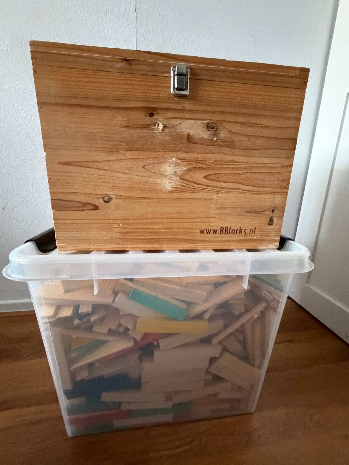 Kapla en BBlocks bouwblokjes met knikkerbaan onderdelen, Ophalen, Gebruikt, Overige merken