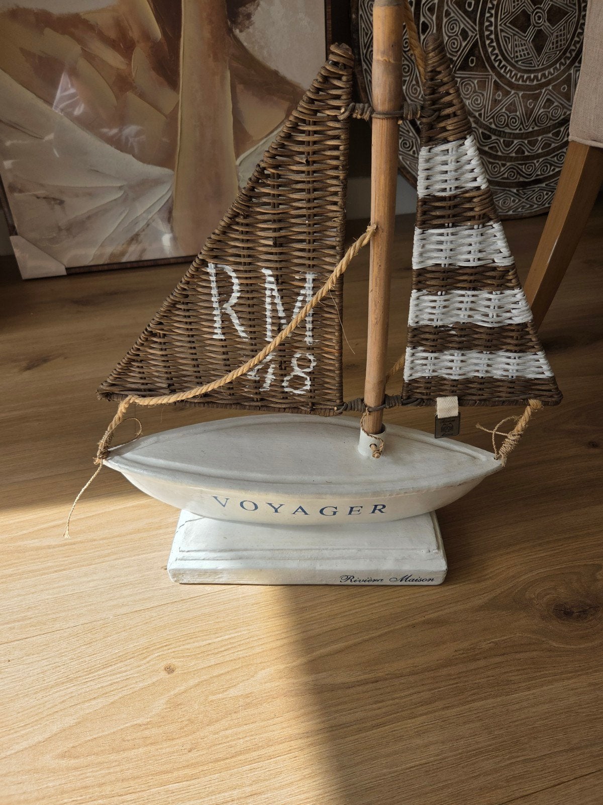 Riviera Maison boot Voyager decoratie, Huis en Inrichting, Ophalen, Gebruikt, Meerkleurig, Landelijk