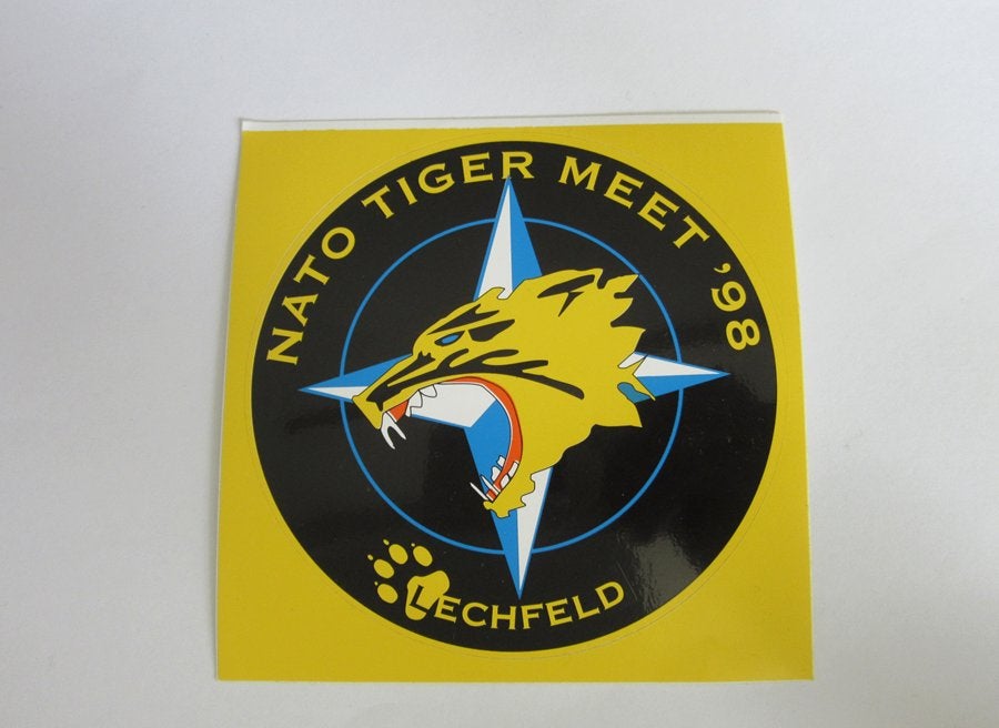 Nato Tiger Meet '98 sticker, Verzenden, Luchtmacht, Nederland, Overige typen