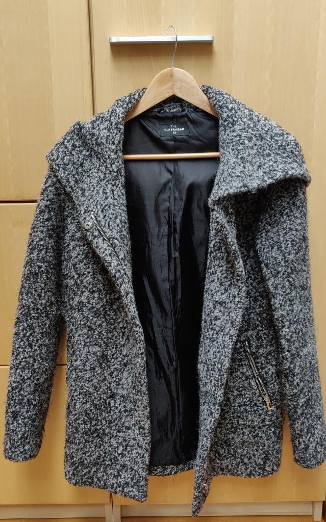 Meisjes/dames winterjas, Zwart, Ophalen of Verzenden, Zo goed als nieuw, Maat 34 (XS) of kleiner